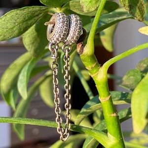 Pandora Sparkling Pavé Safety Chain Charm